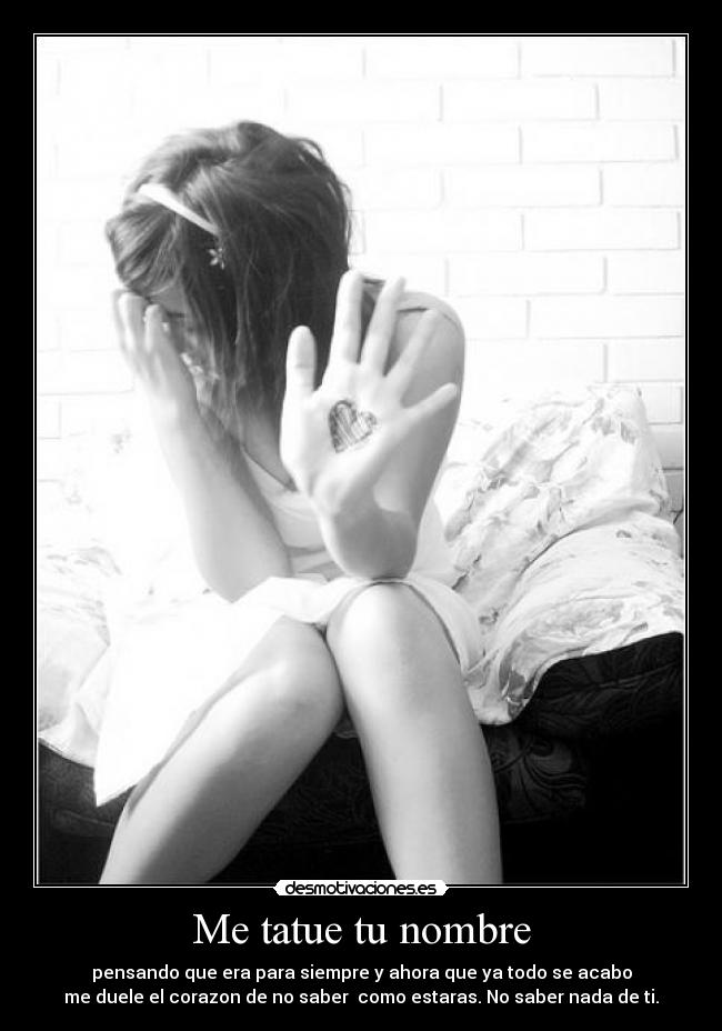 Me tatue tu nombre - 