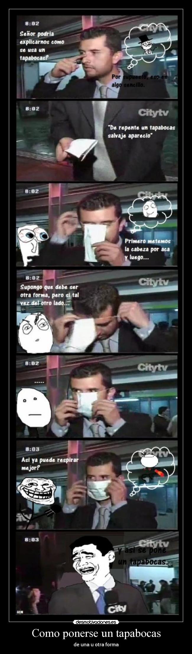 Como ponerse un tapabocas - 