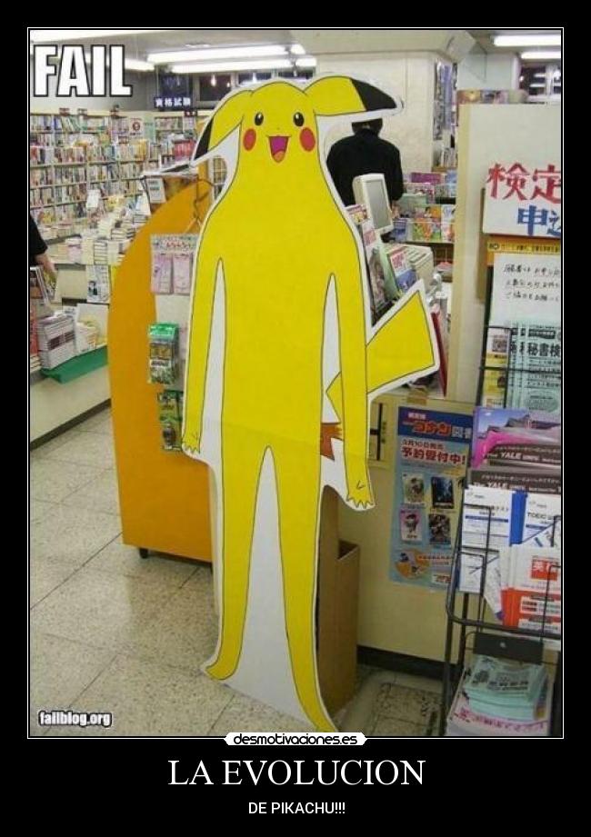 LA EVOLUCION - DE PIKACHU!!!