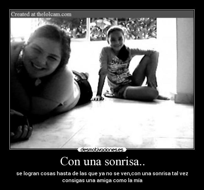 carteles sonrisa con una sonrisa desmotivaciones