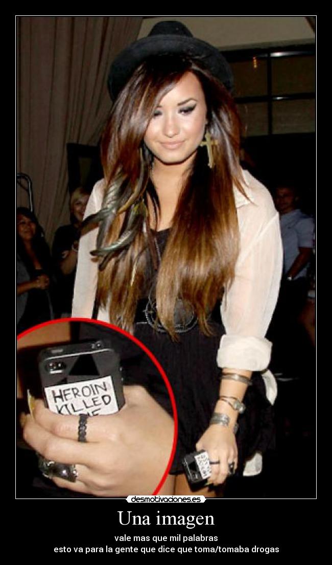 Una imagen - vale mas que mil palabras
esto va para la gente que dice que toma/tomaba drogas