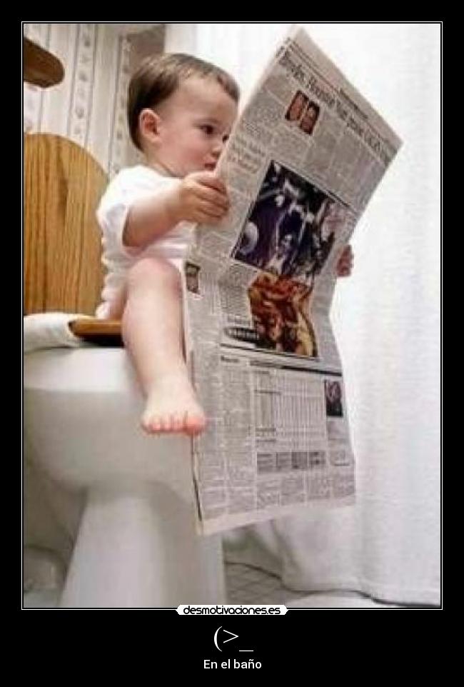 (>_ - En el baño