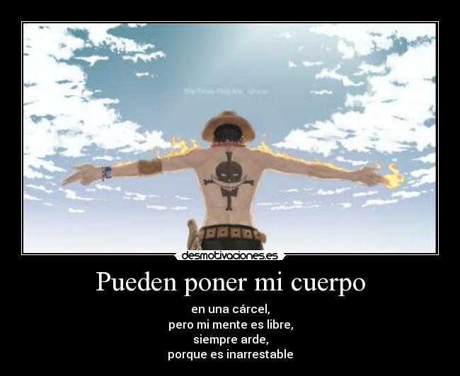 Pueden poner mi cuerpo -