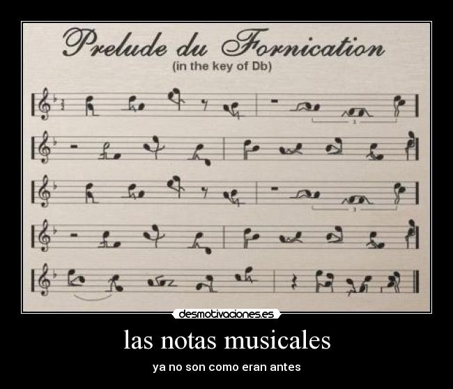 las notas musicales - ya no son como eran antes