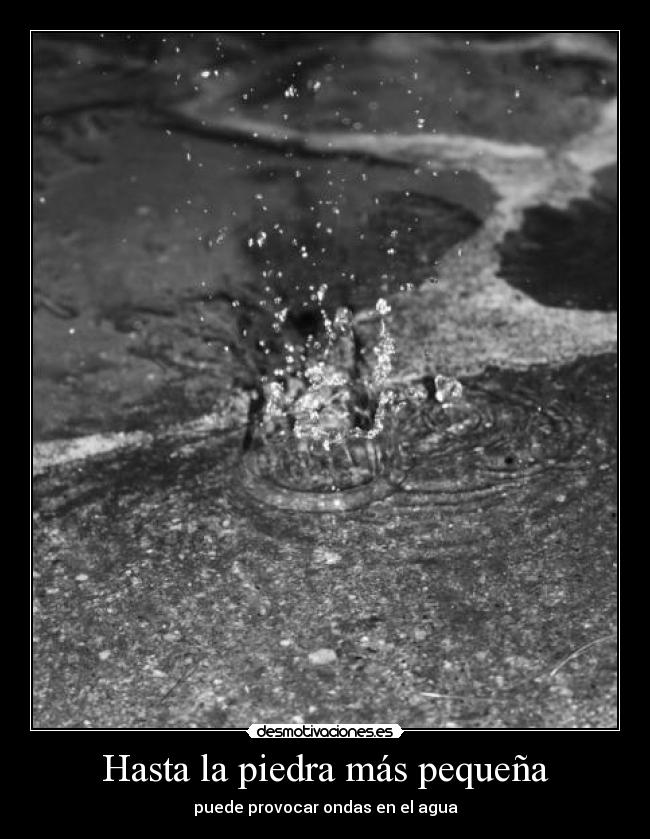 Hasta la piedra más pequeña -