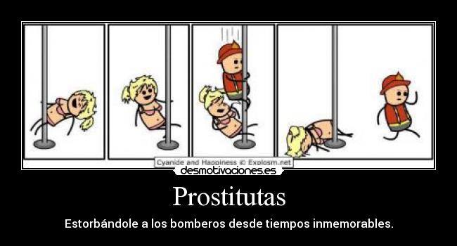 Prostitutas - Estorbándole a los bomberos desde tiempos inmemorables.