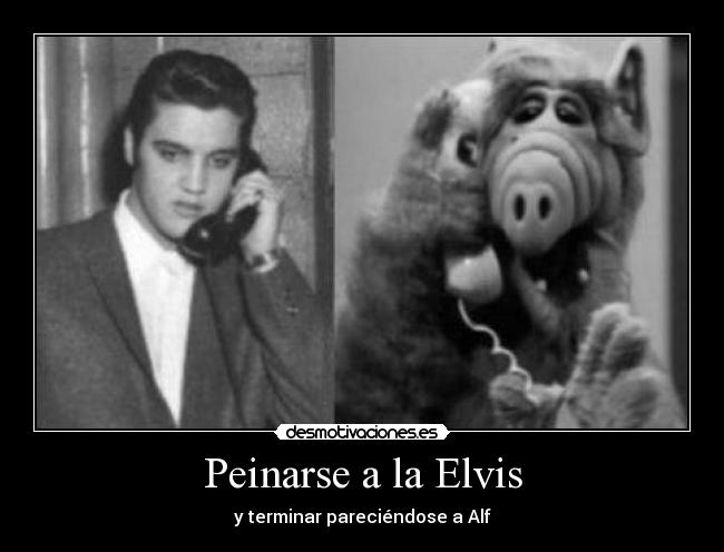 Peinarse a la Elvis - y terminar pareciéndose a Alf