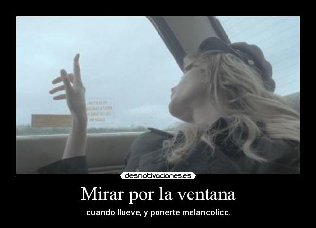 Mirar por la ventana -
