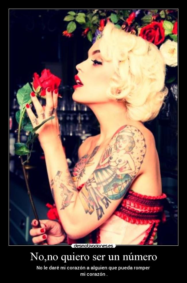No,no quiero ser un número - 