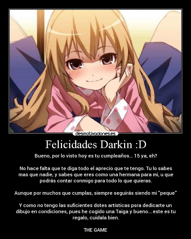 Felicidades Darkin :D - 