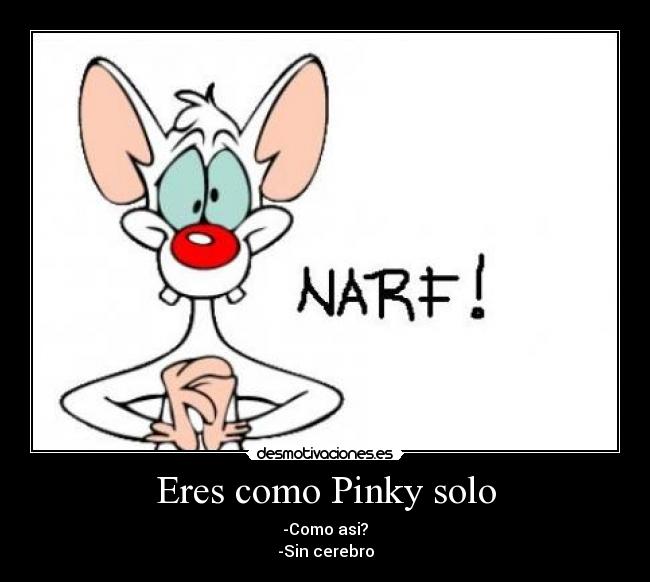 Eres como Pinky solo - 