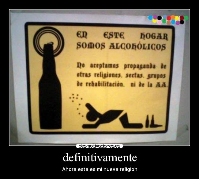 carteles santo alcohol desmotivaciones
