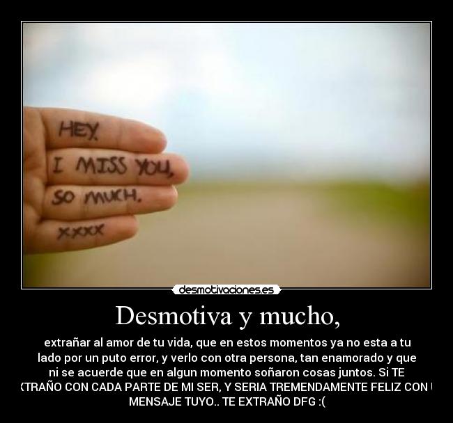 Desmotiva y mucho, - 