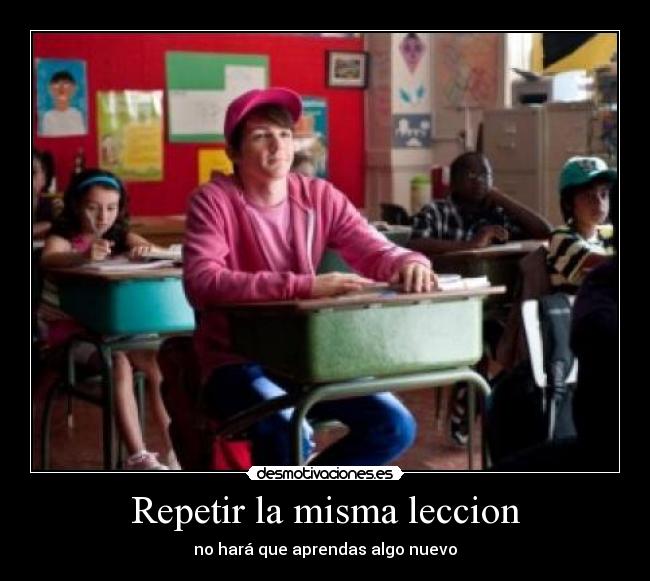 Repetir la misma leccion - 