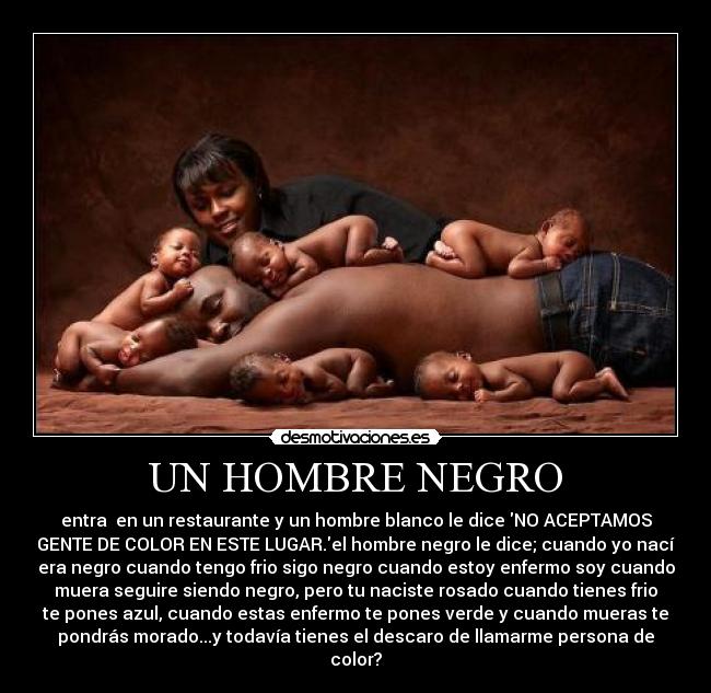 UN HOMBRE NEGRO -
