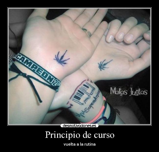 Principio de curso - vuelta a la rutina