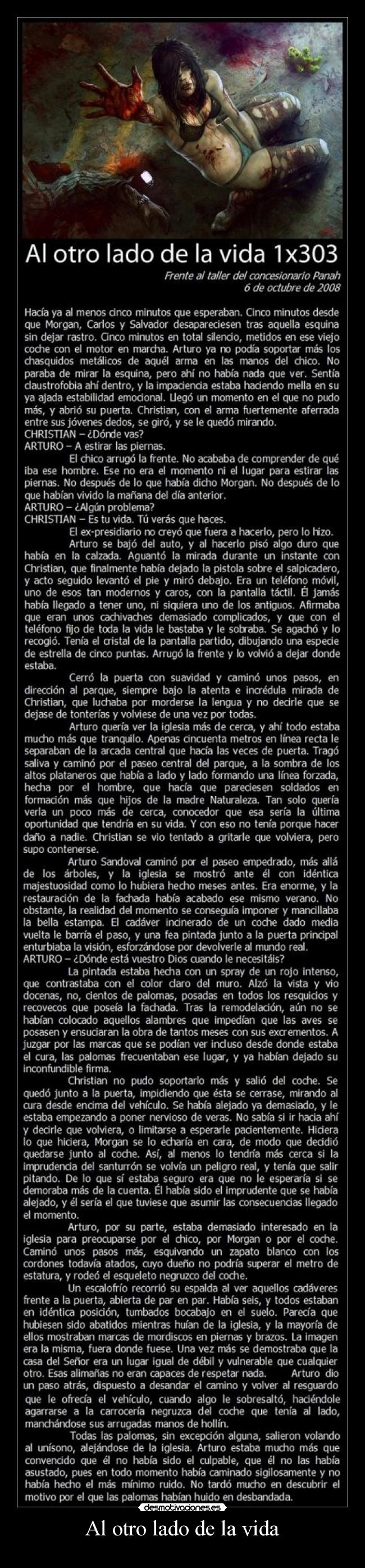 carteles vida otro lado vida desmotivaciones