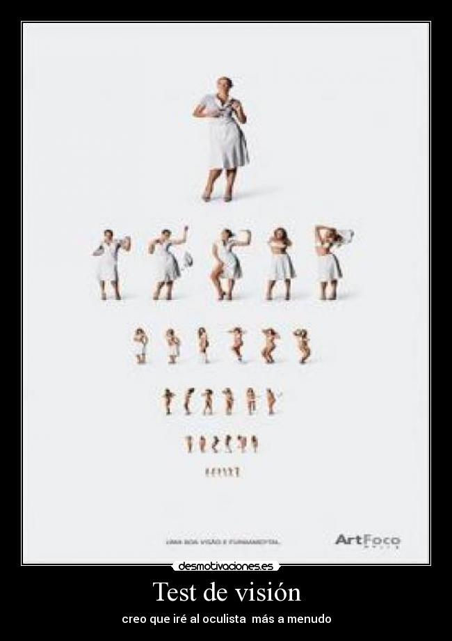 Test de visión - creo que iré al oculista más a menudo