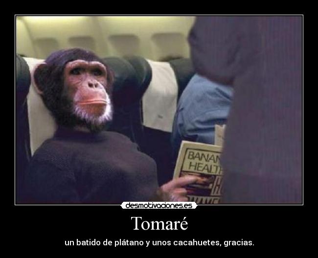 Tomaré - un batido de plátano y unos cacahuetes, gracias.