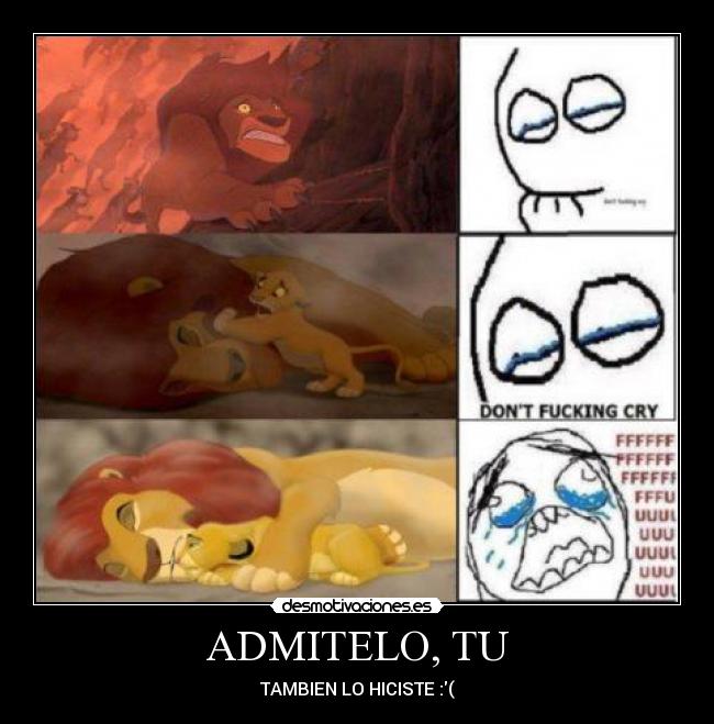 ADMITELO, TU - TAMBIEN LO HICISTE :(