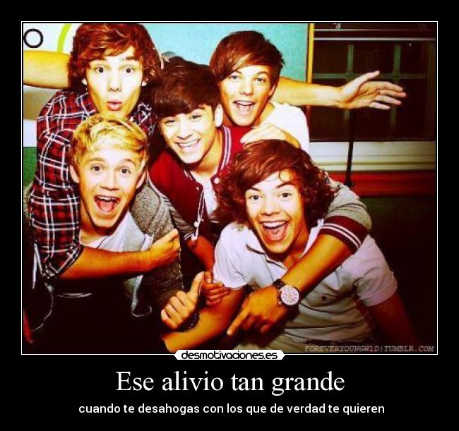 Ese alivio tan grande -