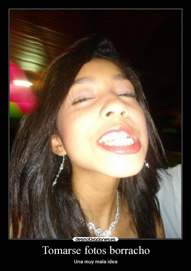 Tomarse fotos borracho - Una muy mala idea