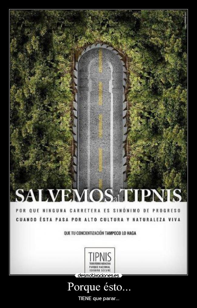 Porque ésto... - TIENE que parar...