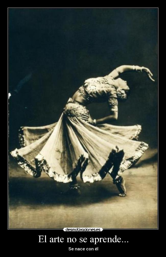 El arte no se aprende... -