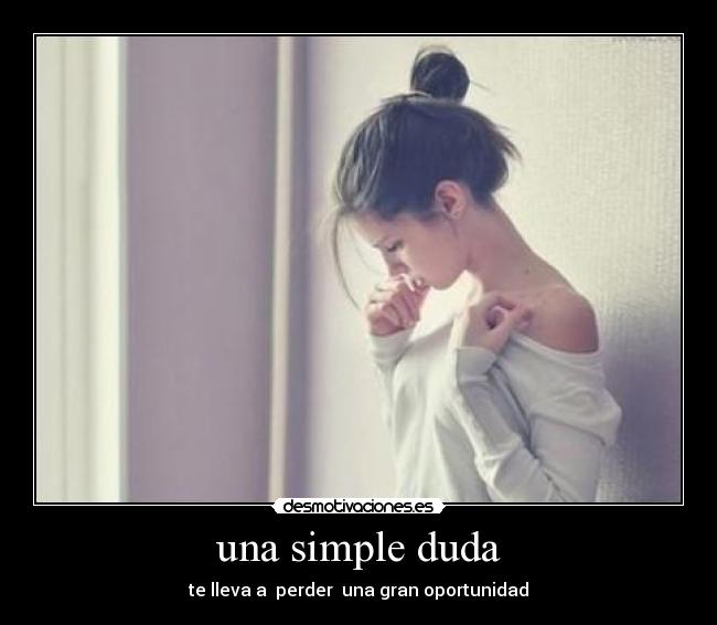 una simple duda - 