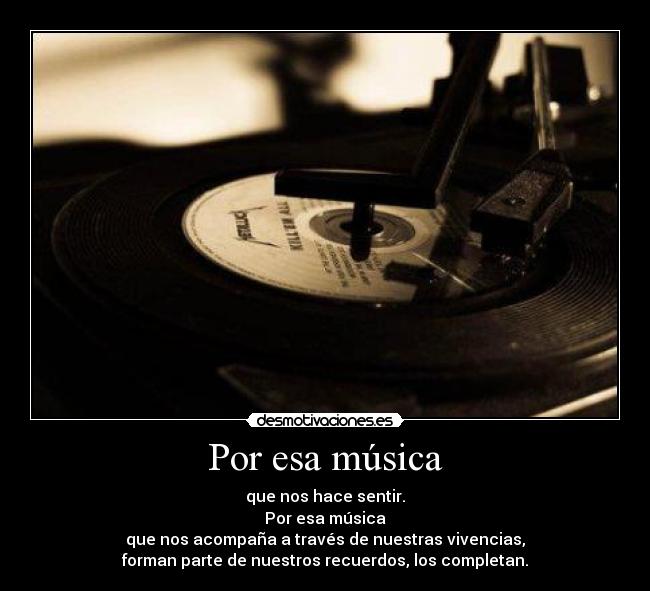 Por esa música -