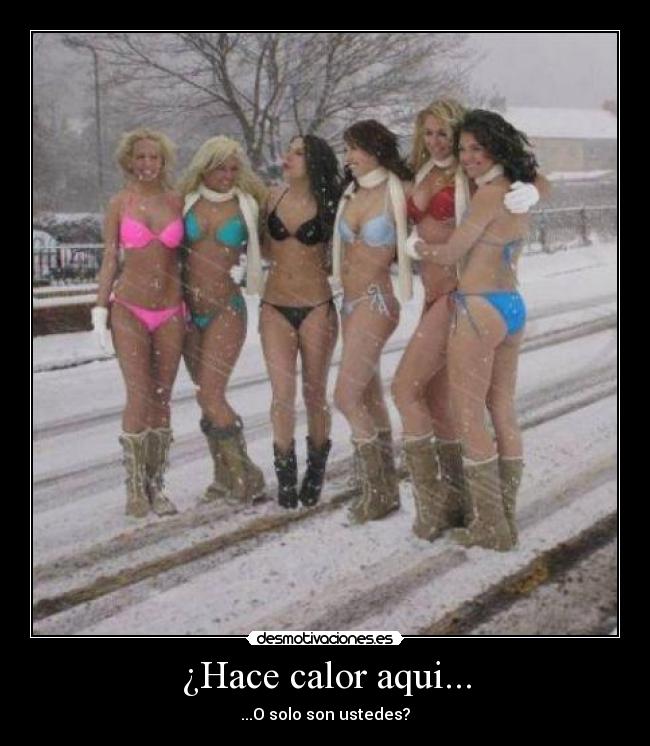 ¿Hace calor aqui... - ...O solo son ustedes?