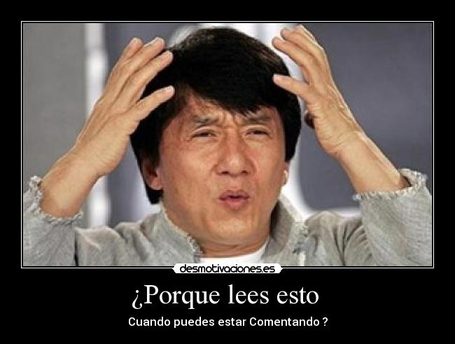 ¿Porque lees esto -