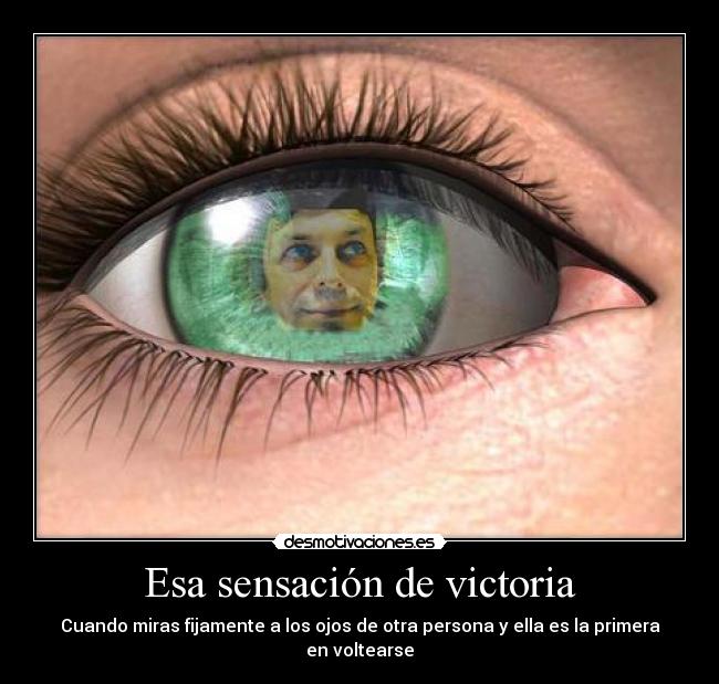 Esa sensación de victoria -