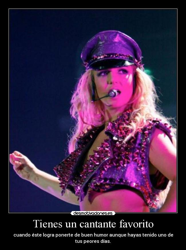 Tienes un cantante favorito -