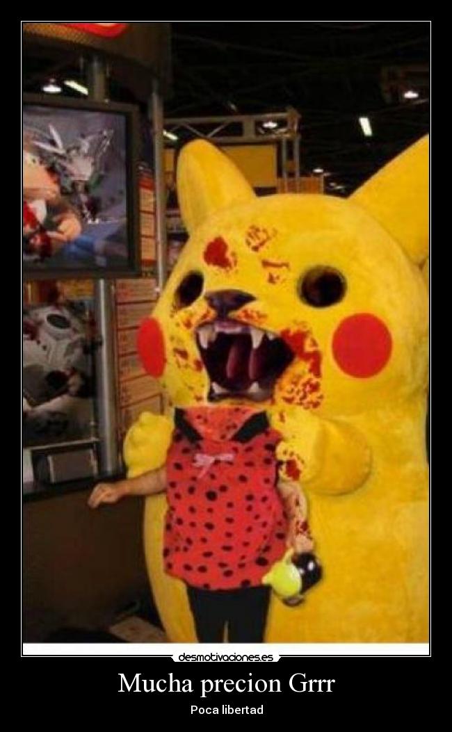 carteles picachu hagas esoo desmotivaciones