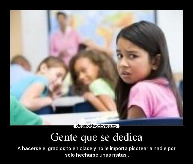 Gente que se dedica -