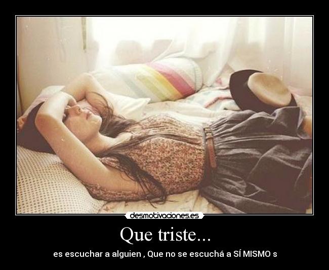 Que triste... -