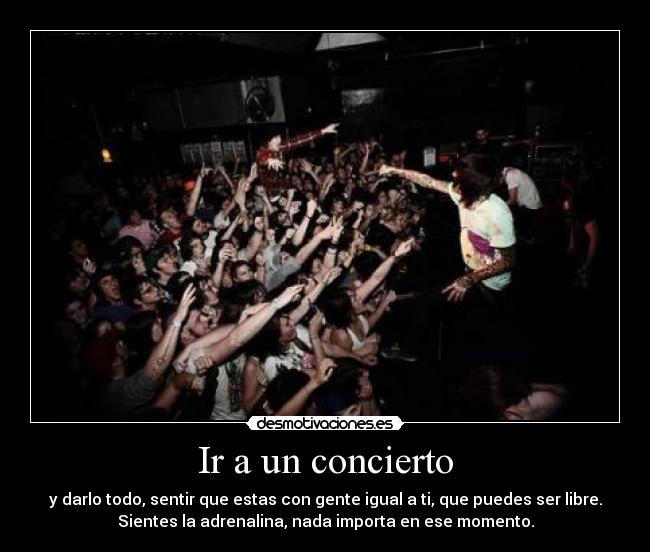 Ir a un concierto -