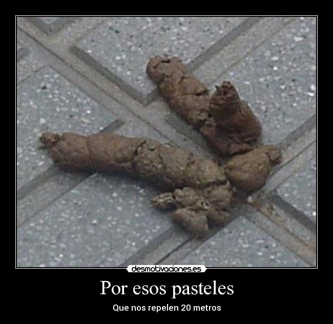 Por esos pasteles - Que nos repelen 20 metros
