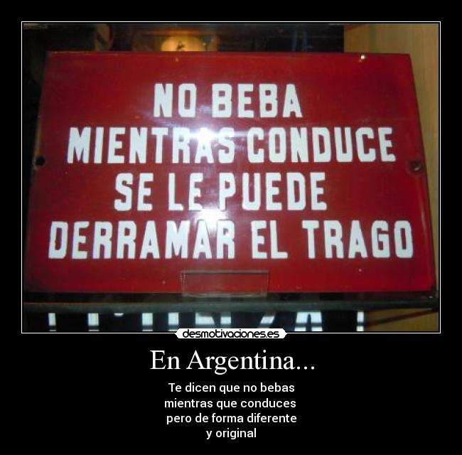 En Argentina... -