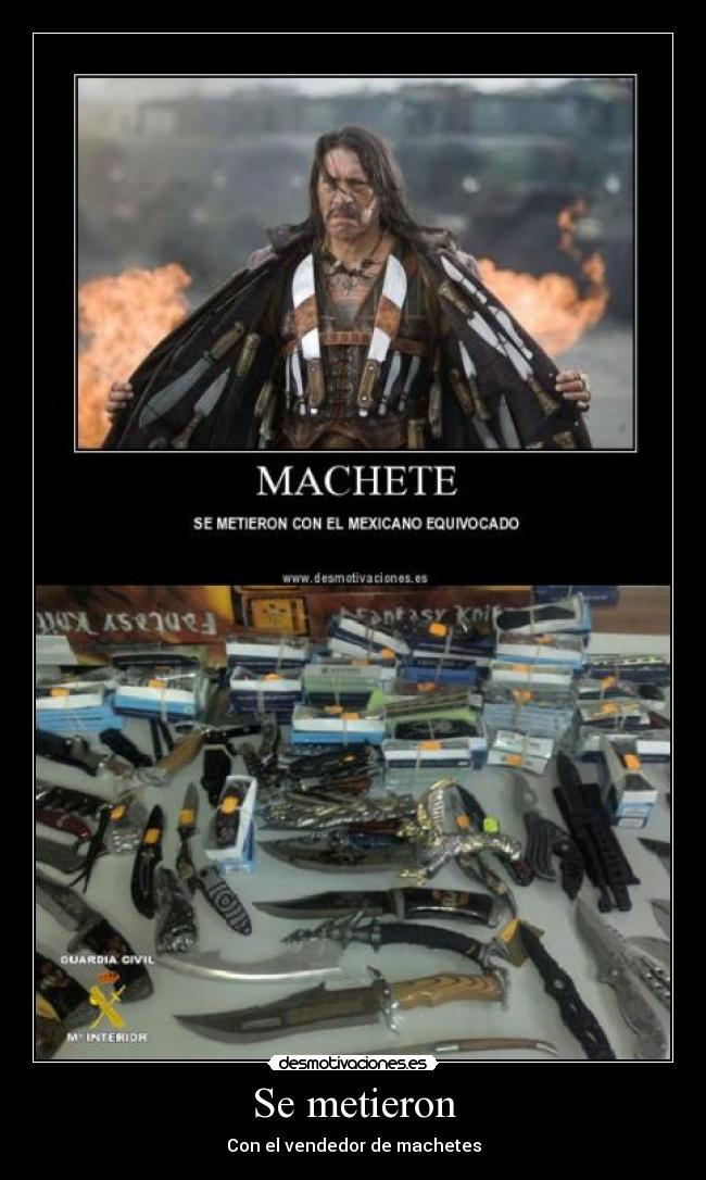 Se metieron - Con el vendedor de machetes