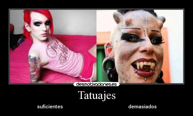 carteles tatuajes tatuajes desmotivaciones