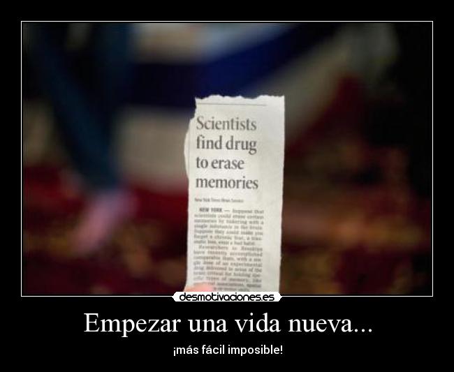 Empezar una vida nueva... - 