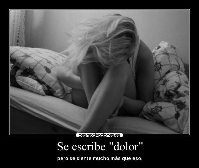 Se escribe dolor - 