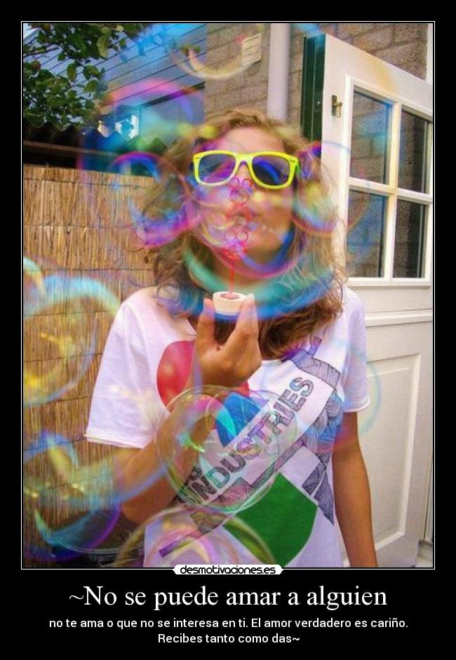 ~No se puede amar a alguien - 
