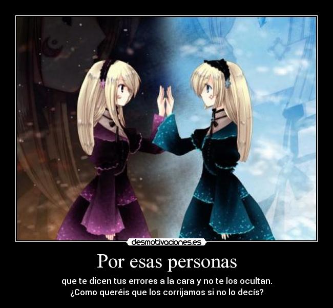 Por esas personas -