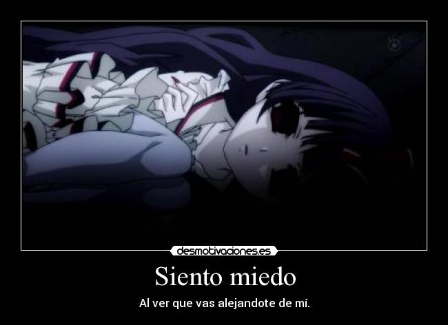 Siento miedo - 