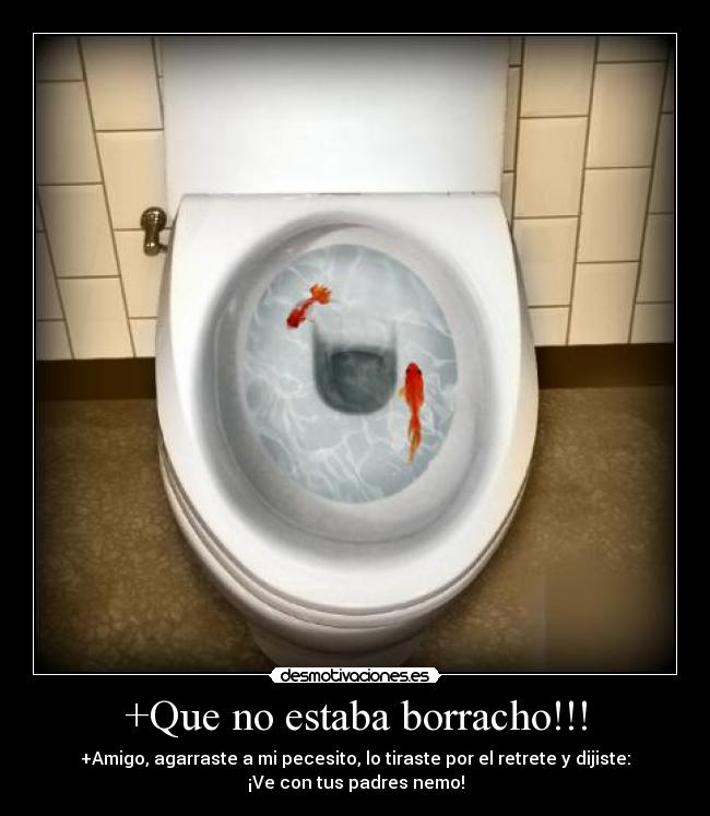 carteles borrachos nemo peces desmotivaciones