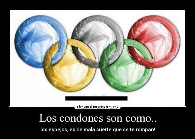 Los condones son como.. -