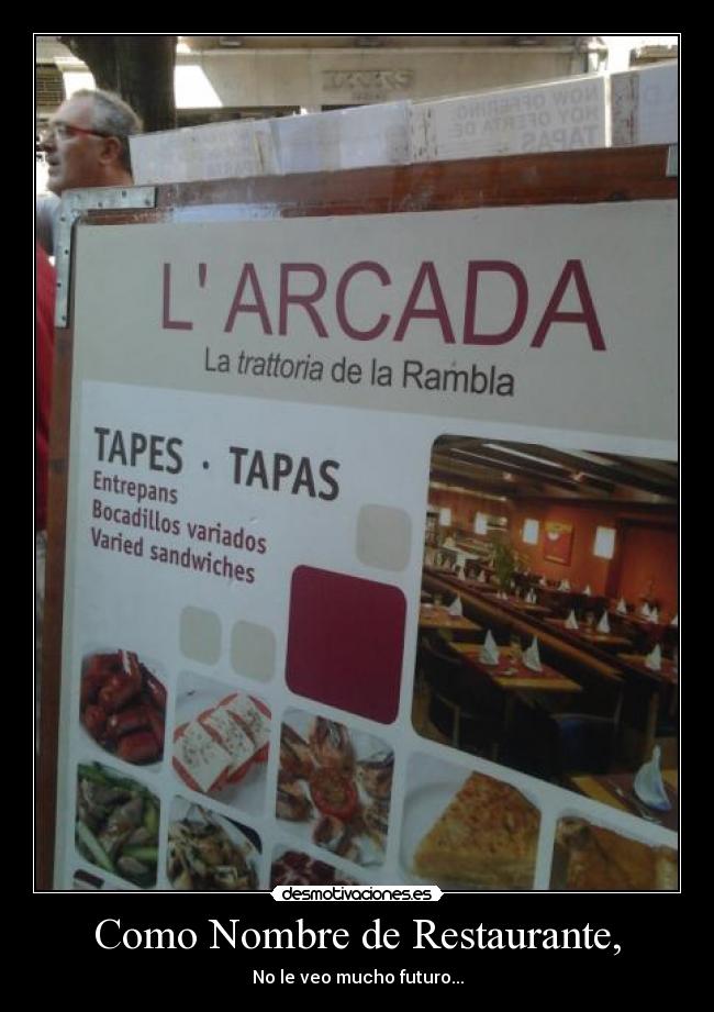 Como Nombre de Restaurante, - 